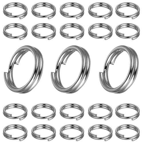 My-Bead Verbindungsringe 925 Sterling Silber Ø 6mm Spaltringe basteln Ösen Schmuckherstellung DIY (20 Stück) von DIY925