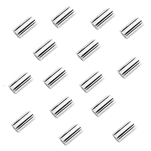 My-Bead 20 Stück fugenlose Quetschröhrchen 2mm Lochmaß Ø 1mm 925 Sterling Silber Quetschperlen DIY My-Bead 20 Stück fugenlose Quetschröhrchen 2mm Lochmaß Ø 1mm 925 Sterling Silber Quetschperlen DIY von DIY925
