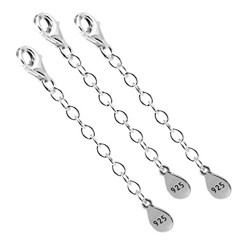 My-Bead 3 Stück Verlängerungsketten 5cm 925 Sterling Silber nickelfrei für Armbänder in Juweliers- Qualität My-Bead 3 Stück Verlängerungsketten 5cm 925 Sterling Silber nickelfrei für Armbänder in Juweliers- Qualität von DIY925