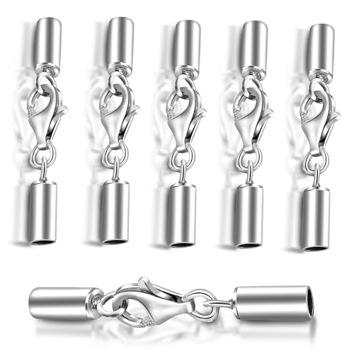 My-Bead 5 Stück Set Schmuckverschlüsse 2.5mm Karabiner Endteile Ø 925 Sterling Silber für 2mm Armbänder Ketten DIY von DIY925