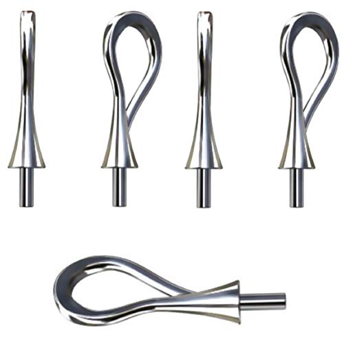 My-Bead 6 Stück Collierschlaufen 16mm Stift Ø 1mm 925 Sterling Silber nickelfrei Anhängerschlaufen für Perlen DIY von FangZin