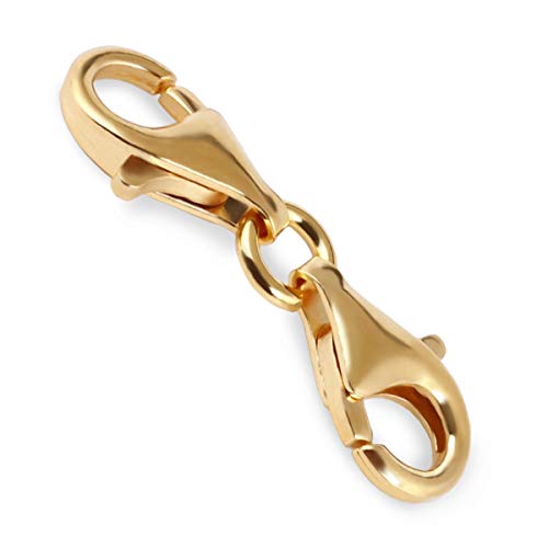 My-Bead Doppel Karabiner XS 925 Sterling Silber 24K Gold Basis Verschluss Wechselverschluss für Armbänder und Halsketten DIY My-Bead Doppel Karabiner XS 925 Sterling Silber 24K Gold Basis Verschluss Wechselverschluss für Armbänder und Halsketten DIY von DIY925