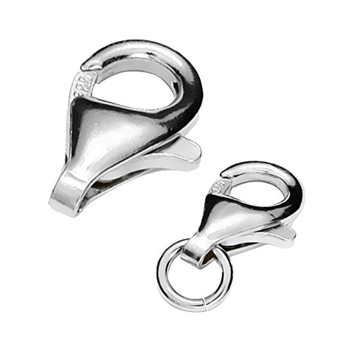 My-Bead Karabinerverschluss 16mm 925 Sterling Silber nickelfrei inklusive Bindering Karabiner basteln DIY von DIY925