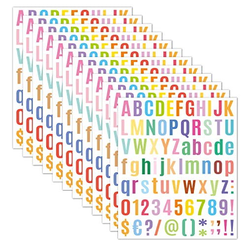 DIYBravo 10 Blätter 800 Stücke Bunt Buchstaben Aufkleber Alphabet Vinyl Selbstklebende Hausnummer Stickers für Türnummer Adressnummer Briefkasten Anzeichen Auto Scrapbooking Deko DIYBravo 10 Blätter 800 Stücke Bunt Buchstaben Aufkleber Alphabet Vinyl Selbstklebende Hausnummer Stickers für Türnummer Adressnummer Briefkasten Anzeichen Auto Scrapbooking Deko von DIYBravo