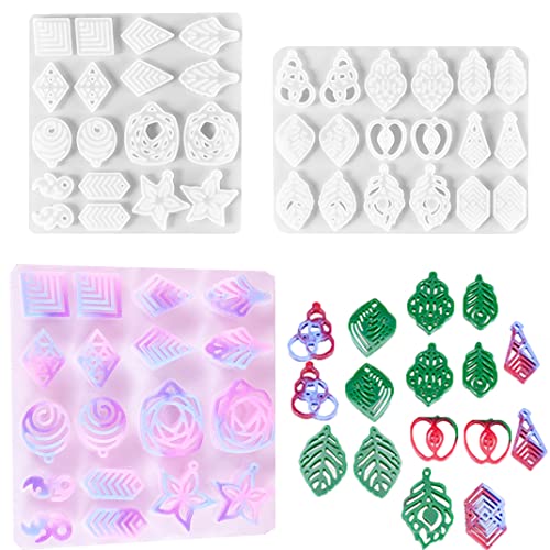 DIYBravo 2 Stück Epoxidharz Silikon Ohrring Resin Formen, Schmuck Schlüsselanhänger Kristallanhänger Formen Tropfenform Formherstellung Werkzeuge für handgefertigte Bastelarbeiten DIYBravo 2 Stück Epoxidharz Silikon Ohrring Resin Formen, Schmuck Schlüsselanhänger Kristallanhänger Formen Tropfenform Formherstellung Werkzeuge für handgefertigte Bastelarbeiten von DIYBravo