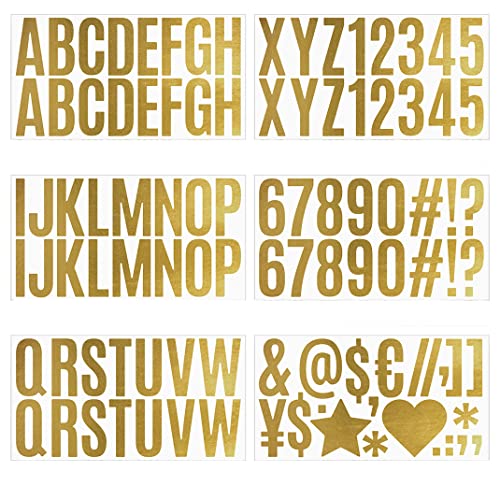 DIYBravo 6 Blätter 100 Stücke Buchstaben Aufkleber Stickers Goldene Groß 6zm, Hausnummer Aufkleber Alphabet Vinyl Selbstklebende Stickers für Adressnummer Briefkasten Anzeichen DIYBravo 6 Blätter 100 Stücke Buchstaben Aufkleber Stickers Goldene Groß 6zm, Hausnummer Aufkleber Alphabet Vinyl Selbstklebende Stickers für Adressnummer Briefkasten Anzeichen von DIYBravo