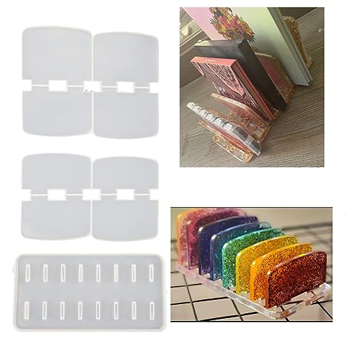 DIYBravo Silikonform Epoxidharz Kleines Buch Bürodatei Regal Organizer 7 Schichten Lidschattenbox Tablett für DIY Epoxy Resin Makeup Decoration DIYBravo Silikonform Epoxidharz Kleines Buch Bürodatei Regal Organizer 7 Schichten Lidschattenbox Tablett für DIY Epoxy Resin Makeup Decoration von DIYBravo