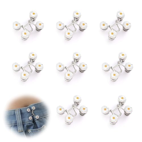 DIYCUT 8 Stück Hosenbund Enger Machen,Hosen Enger Machen Clip, Hosenverkleinerung, Hosenknopf zum Enger Machen, Kein Nähen Erforderlich, für Hosen Passend zur Größe DIYCUT 8 Stück Hosenbund Enger Machen,Hosen Enger Machen Clip, Hosenverkleinerung, Hosenknopf zum Enger Machen, Kein Nähen Erforderlich, für Hosen Passend zur Größe von DIYCUT