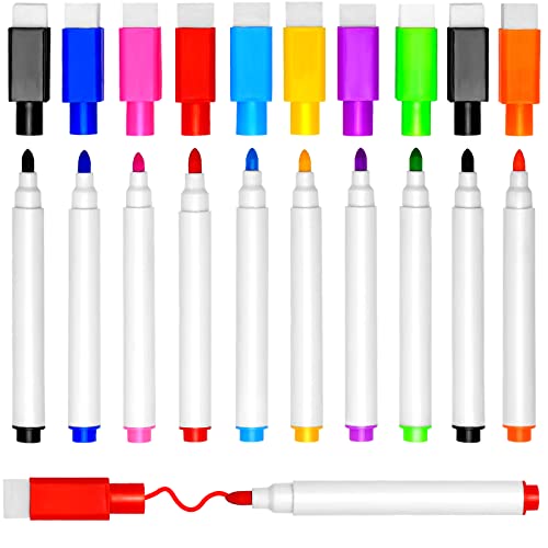 DIYDEC 10 Stück Whiteboard Stifte, 9 Farbe Whiteboard Marker Magnetische Trockenlösch Abwischbare Marker mit Feiner Spitze für Büro, Schule, Zuhause usw. DIYDEC 10 Stück Whiteboard Stifte, 9 Farbe Whiteboard Marker Magnetische Trockenlösch Abwischbare Marker mit Feiner Spitze für Büro, Schule, Zuhause usw. von DIYDEC