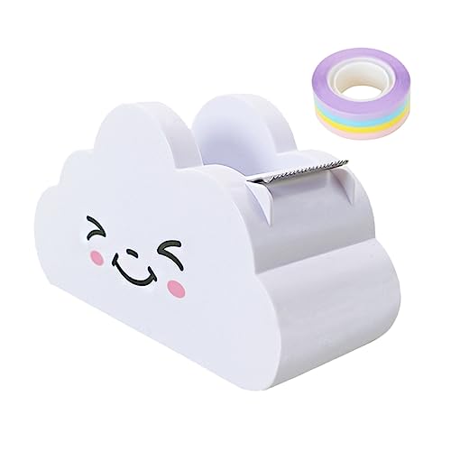 1 Satz Rainbow Tape Cutter Dispenser Praktischer Klebeband Abroller für Schreibtisch Leicht und Tragbar für Bastelarbeiten und Journaling von DIYEAH