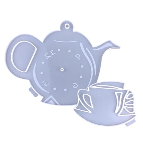 1Satz DIY Silikonform für Wanduhren und Tasse Schimmelkessel Uhr Dekoration für Besondere und Heimdekoration Kompatibel mit Epoxidharz von DIYEAH