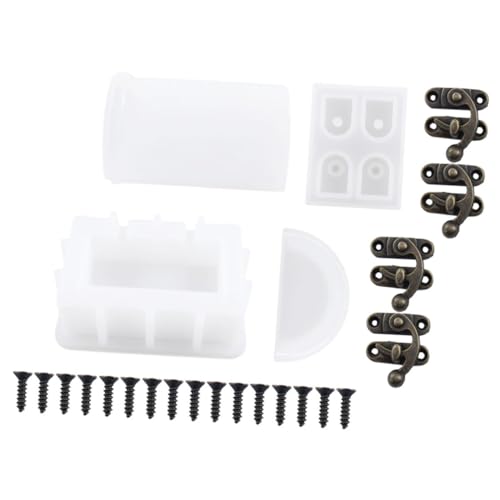 1Satz Silikonform für DIY Schatzkisten Epoxidharz Gießform mit Zubehör für Bastelprojekte und Platzsparende Aufbewahrung von DIYEAH