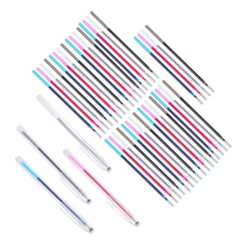 1Satz Wasserlösliches Nähmarkierungsstift mit Nachfüllminen Selbstlöschend für Präzise Stickerei und Quilten Blau Schwarz und Silber Lösung für DIY Projekte von DIYEAH