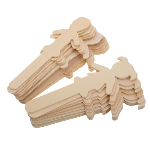 20Stücke Holz Eisstiele mit Menschenausschnitten für Unvollendete Holzfiguren zum Basteln DIY Kunstprojekte Dekorieren Fördert Kreativität und Feinmotorik 20Stücke Holz Eisstiele mit Menschenausschnitten für Unvollendete Holzfiguren zum Basteln DIY Kunstprojekte Dekorieren Fördert Kreativität und Feinmotorik von DIYEAH