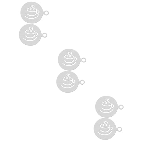 3 Sätze Teiliges Latte Art Schablonen Wiederverwendbare Kaffeestencils Für Kreative Cappuccino Dekorationen Kaffeeliebhaber Und Milchschäume 2 Stück * 3 3 Sätze Teiliges Latte Art Schablonen Wiederverwendbare Kaffeestencils Für Kreative Cappuccino Dekorationen Kaffeeliebhaber Und Milchschäume 2 Stück * 3 von DIYEAH
