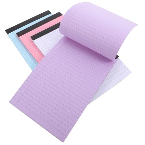 4Stücke Liniertes Notizbuch Notizblöcke mit Farbigem To Do Listen Memos Schule und Büro Vielseitig Einsetzbar Schlankes Design von DIYEAH