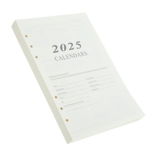 DIYEAH 1 Agenda-seite Planereinsätze Mini-notizblock-nachfüllung Nachfüllungen Für Lernhefte Notebook -zubehör Notebook-nachfüllungen Papier Weiß von DIYEAH