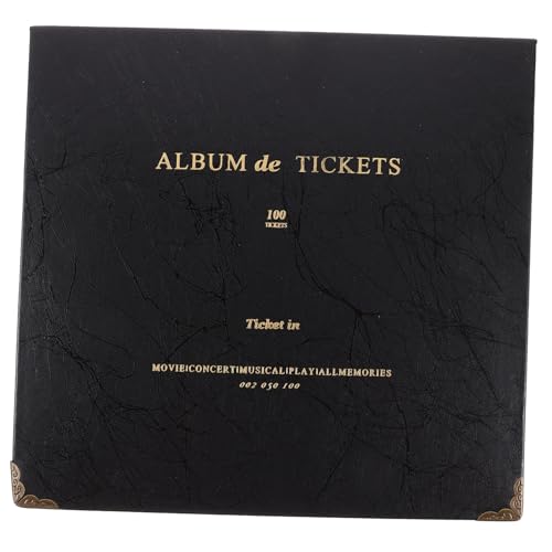 DIYEAH 1 Notiz-Aufbewahrungsbuch Album für Eintrittskarten Inhaber von Autotickets Ticket Sammelbuch Erinnerungsbuch für Tickets Postkarten-Aufbewahrungsalbum Album für Konzertticket von DIYEAH
