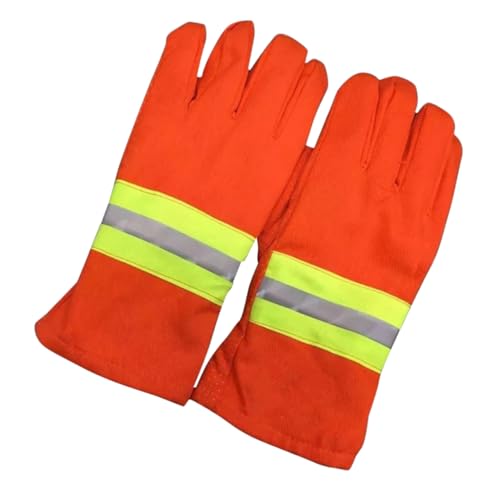 DIYEAH 1 Paar Flammhemmende Hitzebeständige Handschuhe Feuerwehrmann Mechaniker Im Freien Thermal- Anti-scenen Schnittfeste Handschuhe Wärmesichere Handschuhe Schützend Baumwollgarn von DIYEAH