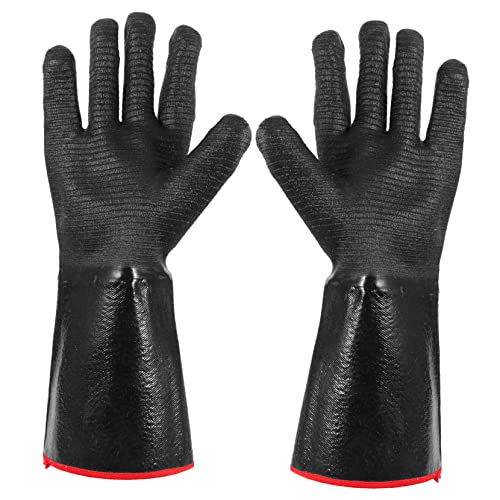 DIYEAH 1 Paar Grillhandschuh Handschuhe mit Grip UV-Schutzhandschuhe isolierte Handschuhe Feuerfeste Handschuhe Wärmer Hitze Arbeitshandschuhe Kochhandschuhe inneres Baumwollgarn Schwarz DIYEAH 1 Paar Grillhandschuh Handschuhe mit Grip UV-Schutzhandschuhe isolierte Handschuhe Feuerfeste Handschuhe Wärmer Hitze Arbeitshandschuhe Kochhandschuhe inneres Baumwollgarn Schwarz von DIYEAH