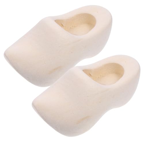 DIYEAH 1 Paar Mini Holzschuhe Schlüsselanhänger Diy Bastelzubehör für Puppenhaus Dekoration Unbemalte Holzschuhe für Kreative Bastelprojekte und Miniaturgestaltung DIYEAH 1 Paar Mini Holzschuhe Schlüsselanhänger Diy Bastelzubehör für Puppenhaus Dekoration Unbemalte Holzschuhe für Kreative Bastelprojekte und Miniaturgestaltung von DIYEAH