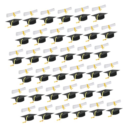 DIYEAH 1 Packung Doktorhut Konfetti Herzlichen Glückwunsch Grad Abschlussdiplom Confetti Graduierungskappen- Der Klasse 2025 Grad Party Konfetti High School Party Papier von DIYEAH