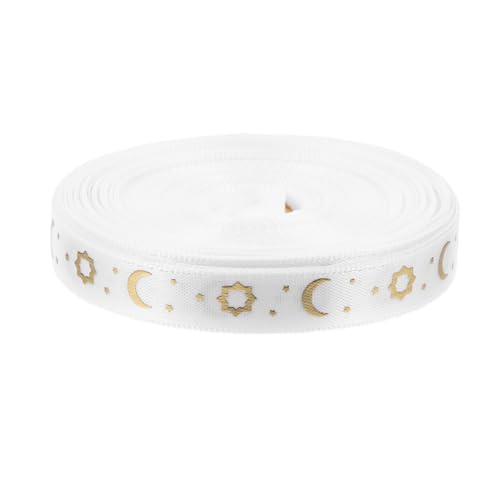 DIYEAH 1 Rolle Bogenband Blumenstrauß-wickelband Geschenkband Ramadan Partyband Dekoratives Wickelband Diy-bastelband Nähband Urlaubsband Party-verschönerungsband Kranzband Weiß Polyester DIYEAH 1 Rolle Bogenband Blumenstrauß-wickelband Geschenkband Ramadan Partyband Dekoratives Wickelband Diy-bastelband Nähband Urlaubsband Party-verschönerungsband Kranzband Weiß Polyester von DIYEAH