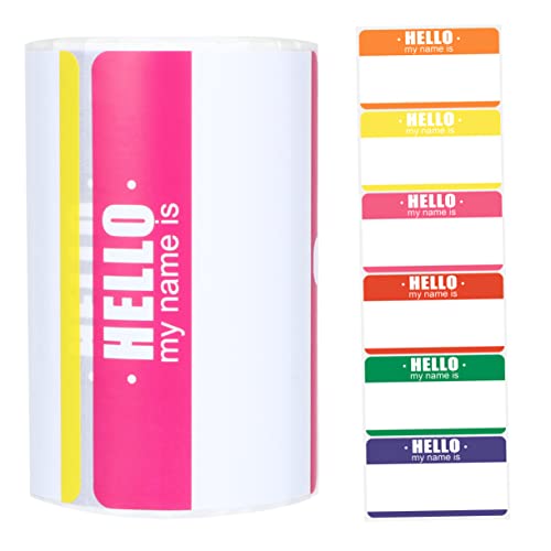DIYEAH 1 Rolle Bunte Etikettenaufkleber mit Praktischen Namensstickern zur Klassifizierung für Büro Schule und Organisation von Flaschen oder Behältern DIYEAH 1 Rolle Bunte Etikettenaufkleber mit Praktischen Namensstickern zur Klassifizierung für Büro Schule und Organisation von Flaschen oder Behältern von DIYEAH