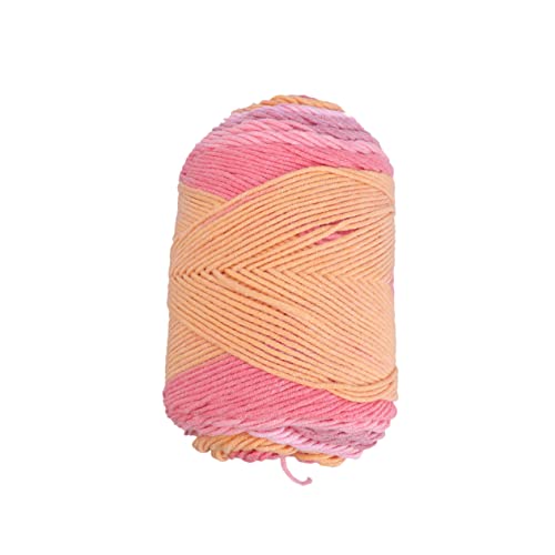 DIYEAH 1 Rolle Bunte Strickwolle Fädige Regenbogen Baumwollgarn für Handarbeit zum Häkeln von Mützen Schals und Decken Weich Pilling Diy Projekte Changmi DIYEAH 1 Rolle Bunte Strickwolle Fädige Regenbogen Baumwollgarn für Handarbeit zum Häkeln von Mützen Schals und Decken Weich Pilling Diy Projekte Changmi von DIYEAH