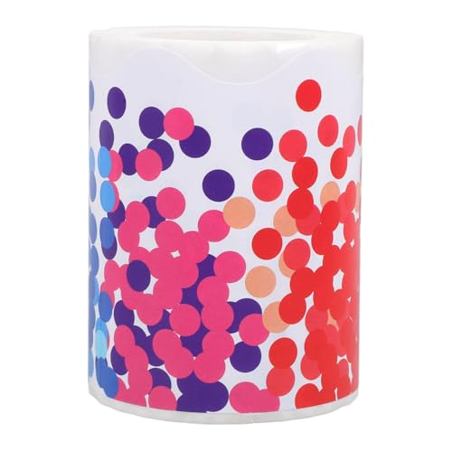 DIYEAH 1 Rolle Bunte Tupfenaufkleber entfernbarer Randaufkleber Wände Punkt Wand Vinyl dekoration Festival-Accessoires Grenzausstattung Schuldekore Aufkleber aus beschichtetem Papier von DIYEAH