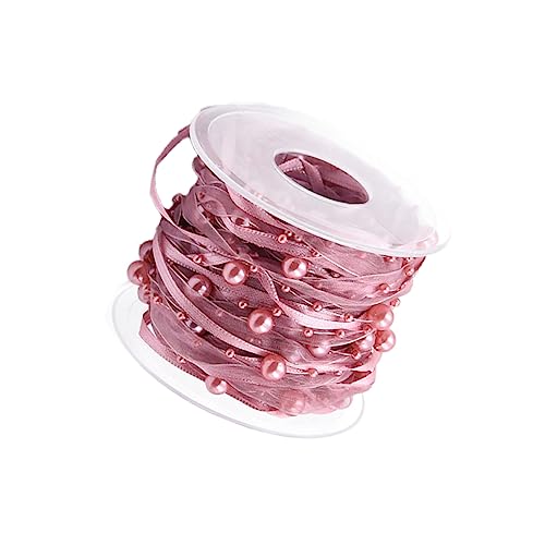 DIYEAH 1 Rolle Dekorative Perlenbänder Rosé für Hochzeiten und Diy Projekte für Blumensträuße Geschenkverpackungen und Tischdekoration Langlebig und Zuschneidbar von DIYEAH