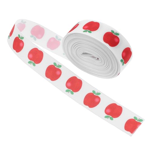 DIYEAH 1 Rolle Dekoratives Gurtband Mit Obstmotiv Glückwunsch Abschlussband Sportband Abschluss Zubehör Lehrertagsband Nähband Weihnachts Geschenkbänder Polyester Rot DIYEAH 1 Rolle Dekoratives Gurtband Mit Obstmotiv Glückwunsch Abschlussband Sportband Abschluss Zubehör Lehrertagsband Nähband Weihnachts Geschenkbänder Polyester Rot von DIYEAH