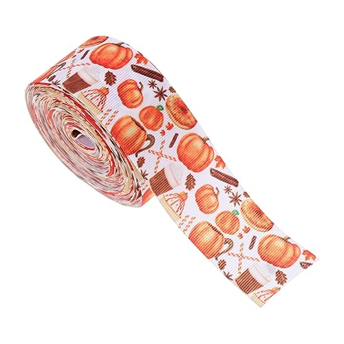 DIYEAH 1 Rolle Erntedankband Sackleinenband Weihnachtsband Band zum Basteln Bänder zum Verpacken Weihnachtsbänder geschenkband seidenband ribbons tragbares Polyesterband Geschenkbänder von DIYEAH