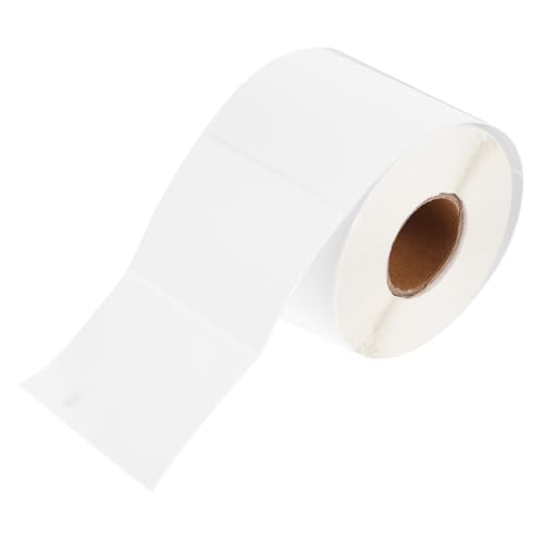 DIYEAH 1 Rolle Etikettenpapier Klebrig Druckbar Namensetiketten Druckerpapier Selbstklebend Weiß Aufkleber von DIYEAH