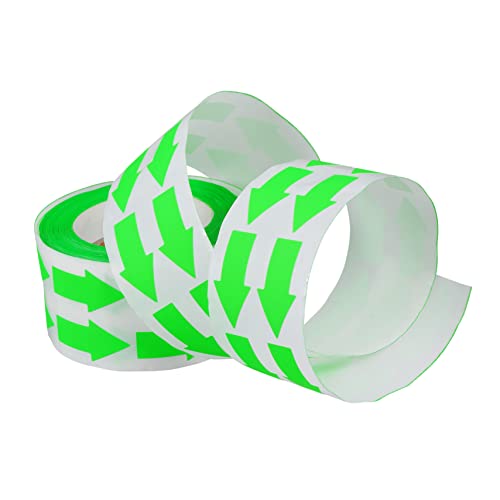DIYEAH 1 Rolle Fluoreszierende Aufkleber Selbstklebende Warnrichtungsetiketten für Diy pro für Kreative Projekte und Markierungen von DIYEAH