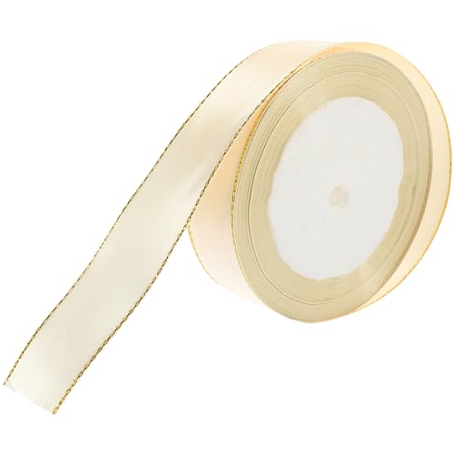 DIYEAH 1 Rolle Geschenkband mit Goldrand Rolle für Dekoration Bastelprojekte und Geschenkverpackungen Leicht und Langlebig für Hochzeiten und Feiern DIYEAH 1 Rolle Geschenkband mit Goldrand Rolle für Dekoration Bastelprojekte und Geschenkverpackungen Leicht und Langlebig für Hochzeiten und Feiern von DIYEAH