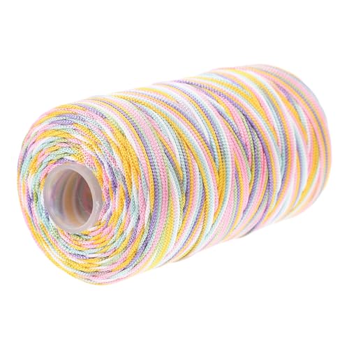 DIYEAH 1 Rolle Häkelgarn zum Handstricken Garn zum Häkeln Faden mehrfarbig Dekorationsgarn Strickgarn häkeln Hutwebgarn angenehmes Häkelgarn bequemes Häkelgarn Hut-Häkelgarn Polyester von DIYEAH