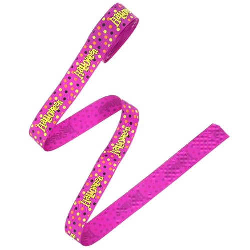 DIYEAH 1 Rolle Halloween-Dekorationsband Spitzenband dekorativ Hochzeit Schleife Samtband Stoff wickeln geschenkband halloween Geschenkband für Halloween Geschenkbänder Polyester Violett von DIYEAH
