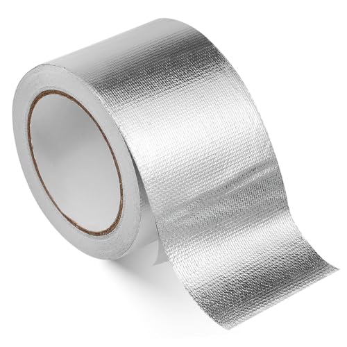 DIYEAH 1 Rolle Hochtemperaturbeständiges Aluminiumfolie Klebeband Vielseitig Einsetzbar für Isolierung Abdichtung und Reparaturen und Reißfest für Innen und Außenanwendungen von DIYEAH