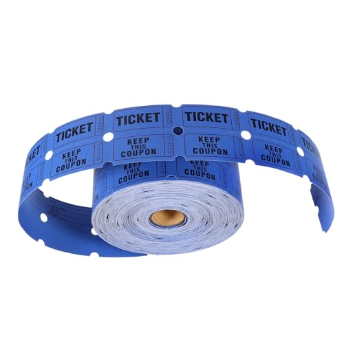 DIYEAH 1 Rolle Karten für Party Etiketten für Veranstaltungstickets Eintrittskarten für Veranstaltungen Ereignis Tickets Etiketten Zu Universaltickets Partykarten Los Papier Blue von DIYEAH