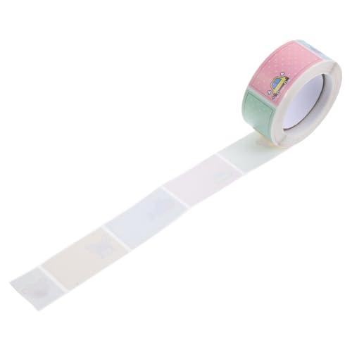 DIYEAH 1 Rolle Name Post Briefpapier Stichworte Namensetiketten Aufkleber mit Namensschild bunt farbiges Klebeband zur Beschriftung Namensschildetikett Leere Tags Kupferplattenaufkleber von DIYEAH