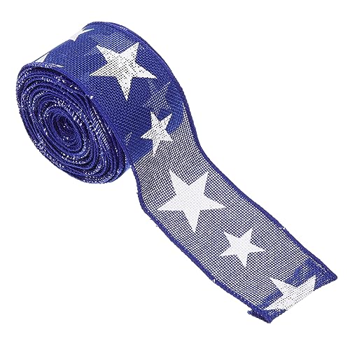 DIYEAH 1 Rolle Pentagrammband Dickes Band Dekorativ Unabhängigkeit Basteln Dekorationen Stoff Geschenkband Diy-bastelband Band Für Diy Blumenverpackungsband Wickelband Polyester DIYEAH 1 Rolle Pentagrammband Dickes Band Dekorativ Unabhängigkeit Basteln Dekorationen Stoff Geschenkband Diy-bastelband Band Für Diy Blumenverpackungsband Wickelband Polyester von DIYEAH