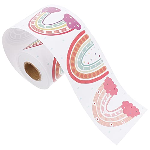 DIYEAH 1 Rolle Rainbow Border Sticker für Kreidetafeln Selbstklebende Deko für Klassenzimmer Schulanfang und Lehrer Bunte Bordüre für Kreative Gestaltung von DIYEAH