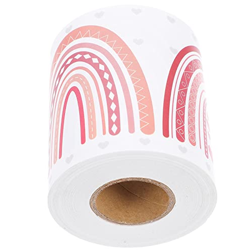 DIYEAH 1 Rolle Regenbogen Wandborder Aufkleber für Klassenzimmer Diy Kreidetafel Randbesatz zur Dekoration von Schule und Festen Leicht Anpassbar und Platzsparend für Lehrerbedarf von DIYEAH