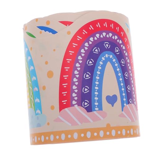DIYEAH 1 Rolle Regenbogenrandpapier Grenzen Klassenzimmer Bulletin Grenzen Für Klassenzimmer Pinnwand-grenzen Klassenzimmergrenzen Für Schwarzes Brett Pinnwand- Beschichtetes Papier von DIYEAH