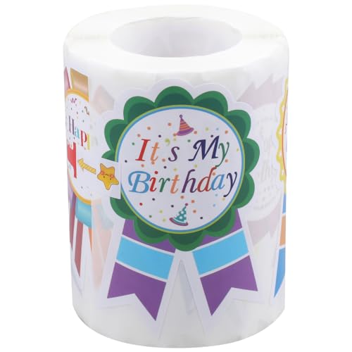 DIYEAH 1 Rolle Rollaufkleber Happy Birthday Selbstklebende Geburtstagsetiketten für Karten Umschläge Deko Gastgeschenke und Partydekoration für Unvergessliche Feiern DIYEAH 1 Rolle Rollaufkleber Happy Birthday Selbstklebende Geburtstagsetiketten für Karten Umschläge Deko Gastgeschenke und Partydekoration für Unvergessliche Feiern von DIYEAH