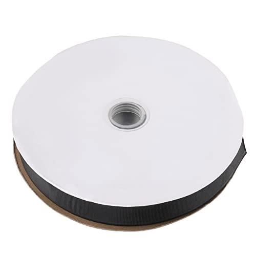 DIYEAH 1 Rolle Schleife geschenkband seidenband feste wedlock satinkordel schwarzes Band Stoff schwarzes Wickelband dünn Weihnachten Bastelband machen DIY-Bastelband Polyester Black von DIYEAH