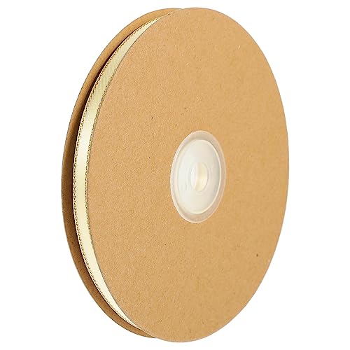 DIYEAH 1 Rolle Schleife seidenband ribbon gurt Farbenfrohes Band geschenkverpackung bandalette Verpackungsband Banddekor Bastelband machen Geschenkbänder dekoratives Band Polyester Beige von DIYEAH