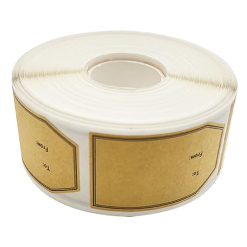 DIYEAH 1 Rolle Selbstklebendes Etikett Papier Etiketten Klebrig Aufkleber Khaki von DIYEAH