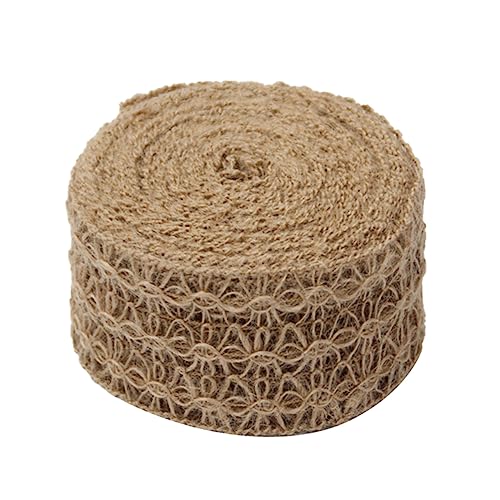 DIYEAH 1 Rolle Spitzen dekorative Materialien Jute selber machen handgemachtes Zwirnseil von DIYEAH